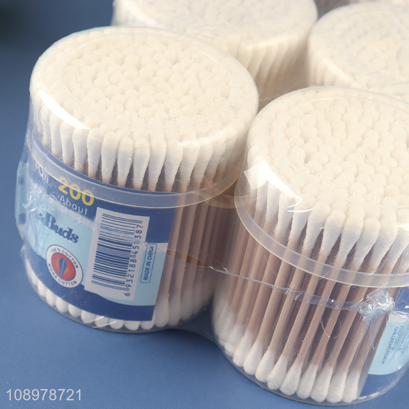 Top selling personal care wooden stick cotton swab wholesale