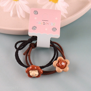 Most popular cartoon cute girls hair ties hair scrunchies hair accessories