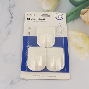 Top quality u-shaped household plastic sticky hook adhesive hook