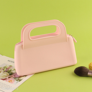 Hot sale pink waterproof portable silicone handbag wholesale