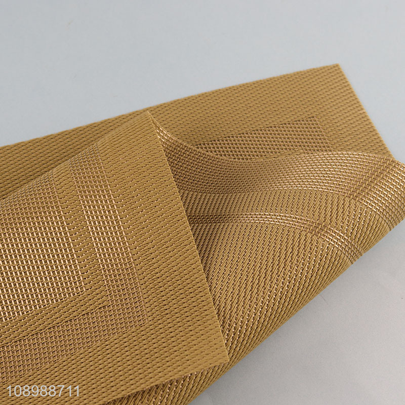 Top products rectangle anti-slip textilene dinner mat place mat