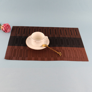 Yiwu market rectangle anti-slip textilene dining table place mat