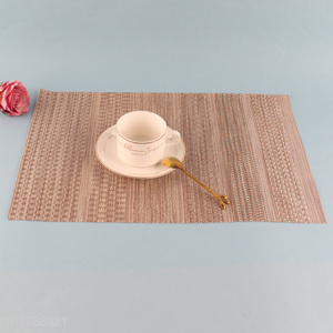 Popular products rectangle anti-slip jacquard placemat for tabletop decoration