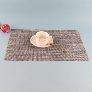 Low price rectangle anti-slip jacquard placemat dinner mat for sale