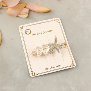 Hot products fashionable alloy hair accessories diamond-encrusted hairpin