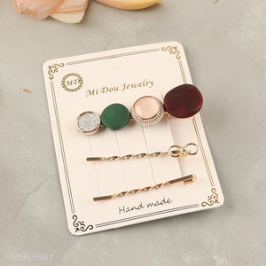 Hot items fashionable alloy hairpin girls hairpin hair clip