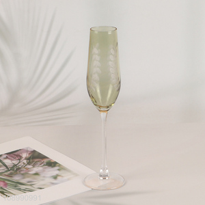 High Quality Glass Champagne Flutes Stemmed Champagne Wine Glasses