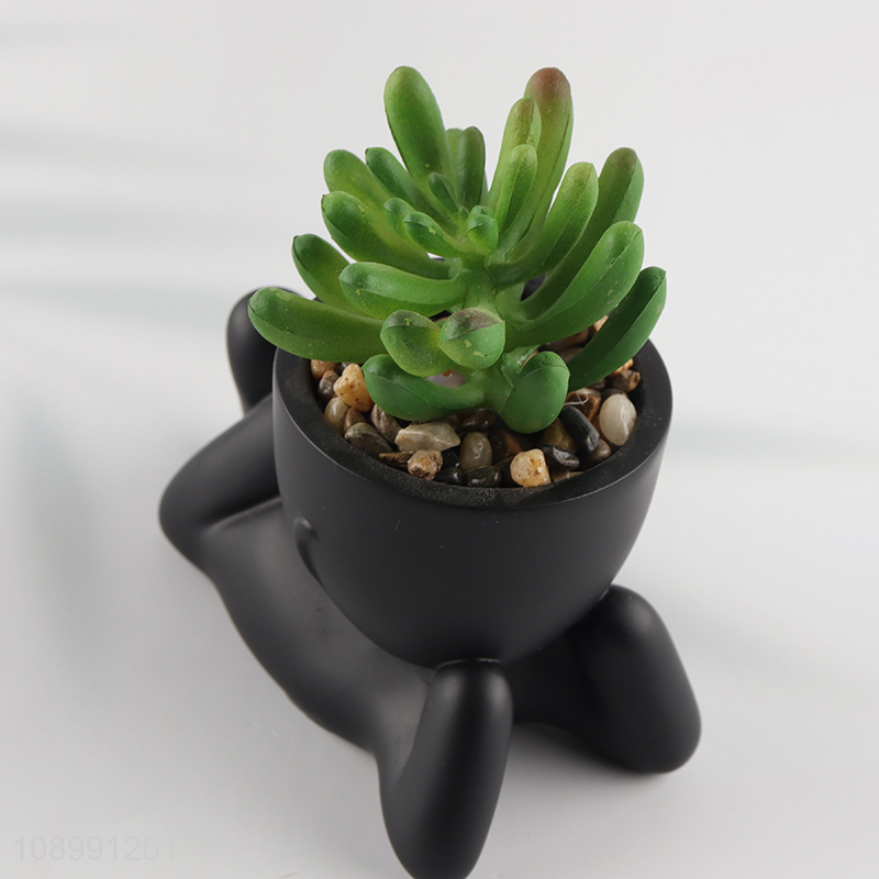 Yiwu market home office desktop decoration artificial potted plant