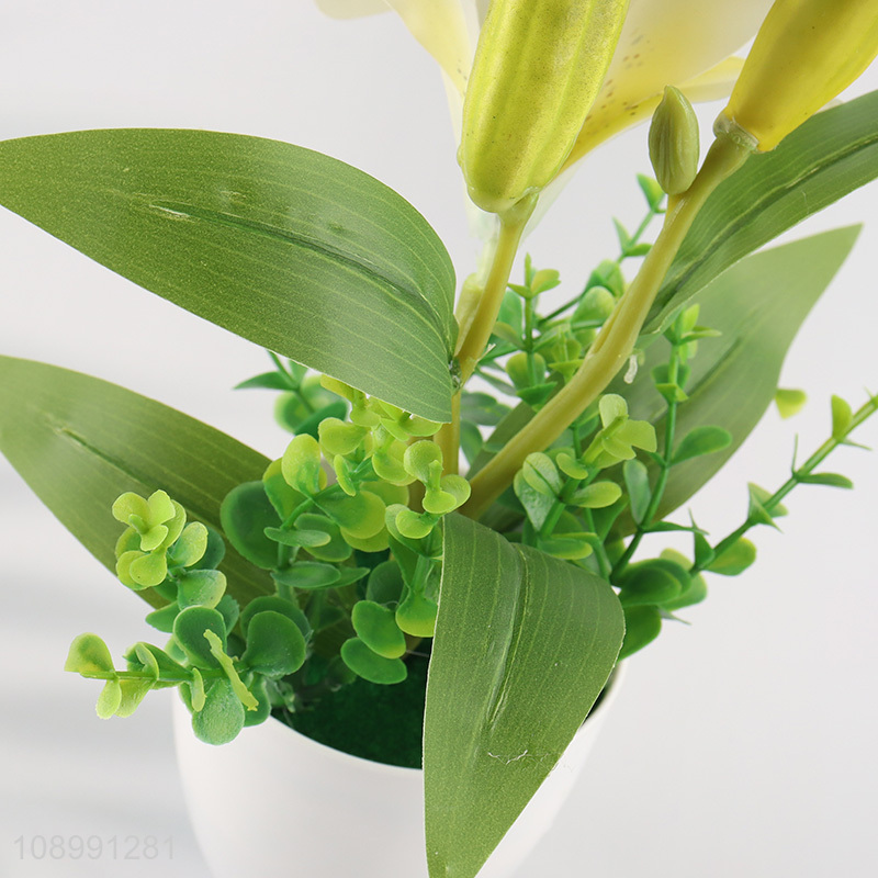 Best selling natural artificial potted plant fake flower wholesale