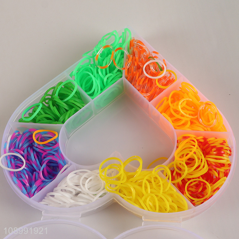 Wholesale Loom Bands Set Colorful DIY Rubber Bands Jewelry Making Kit