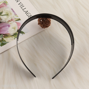 Hot selling black hair accessories girls hair hoop wholesale