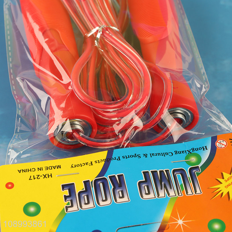 Yiwu market adjustable sports fitness pvc jump rope for sale