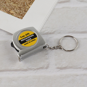 Factory price professional portable 1m mini retractable tape measure keychain