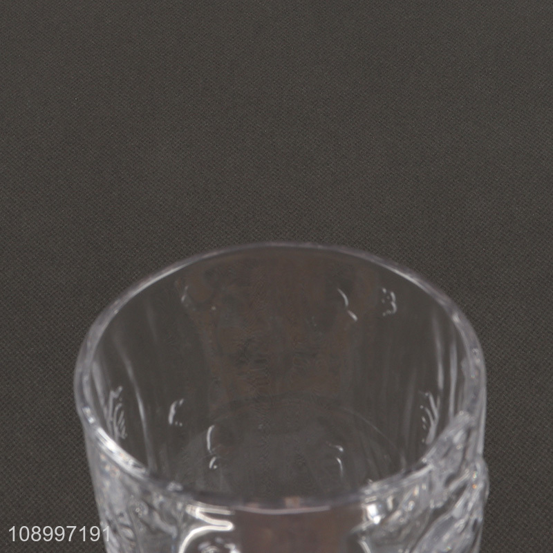 China Product Clear Glass Water Cup Lead Free Drinking Glasses with Handle