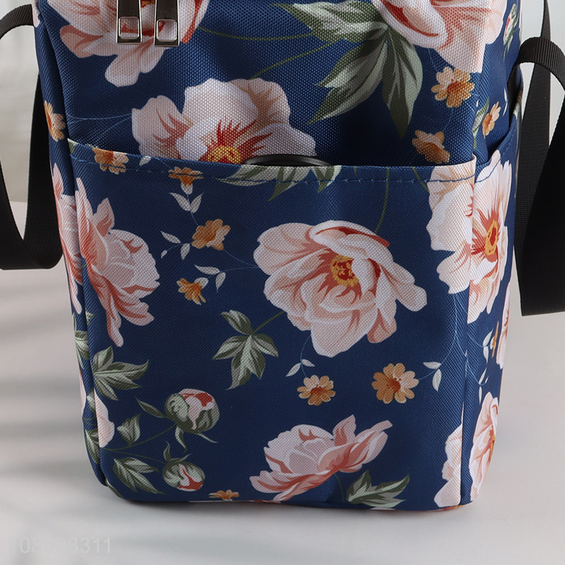 Hot Selling Floral Print Insulated Lunch Bag Cooler Bag