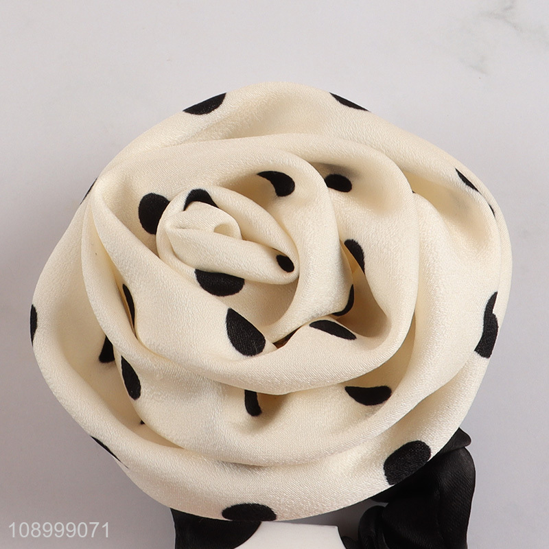 Online Wholesale Flower Hair Scrunchies Elastic Hair Ties for Women