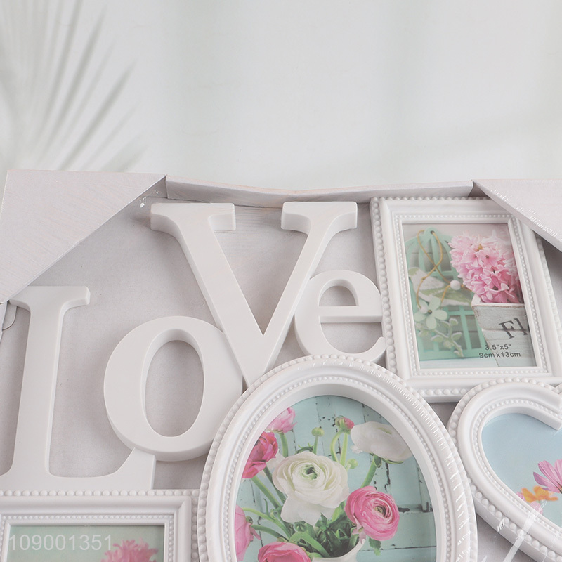 New Arrival 6 Opening Love Collage Picture Frame Wall Photo Frame