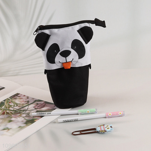 Wholesale Telescopic Pencil Pouch Standing Pen Holder Cute Pencil Bag