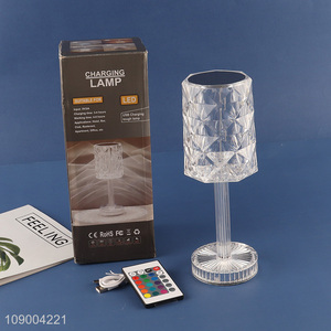 Online Wholesale Crystal Table Lamp USB Charging RGB Remote & Touch Control Diamond Night Lamp