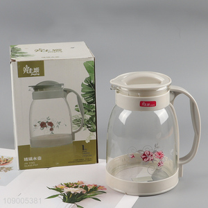 Best selling 1800ml glass large capacity water jug tea pot wholesale