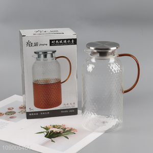 Best selling home heat-resistant 2000ml glass tea pot water pot