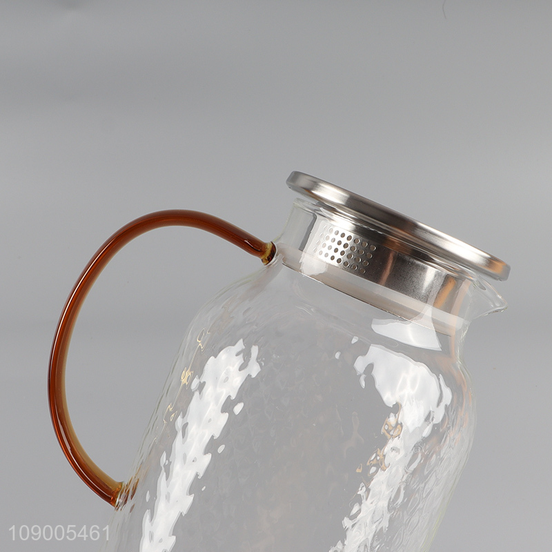 Best selling home heat-resistant 2000ml glass tea pot water pot