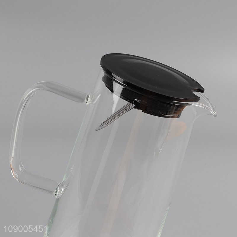 Most popular unbreakable glass 1300ml home water jug tea pot for sale