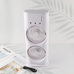 Factory Price Portable Fan Double Ended Spray Fan USB Rechargeable Desk Fan