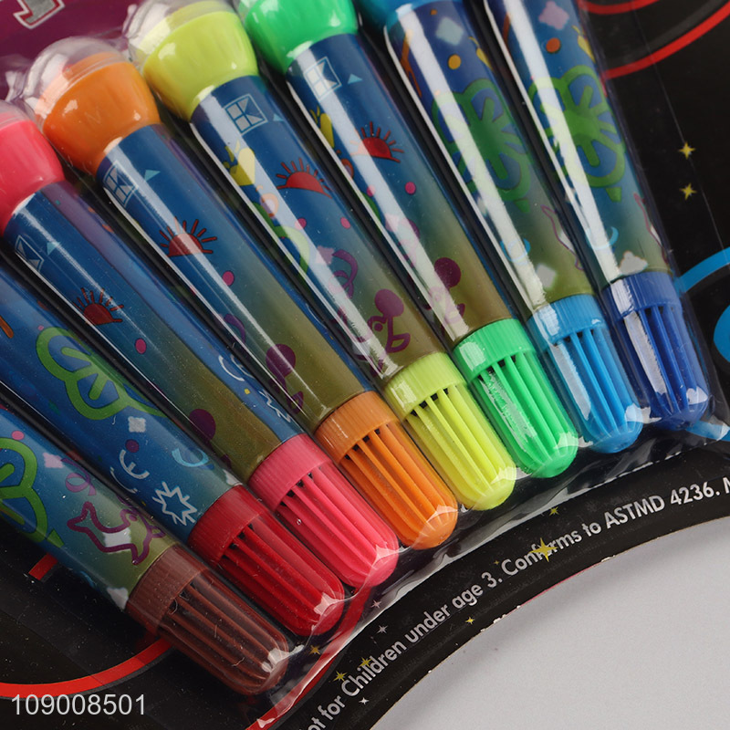 Online Wholesale 8 Colors Stamp Markers for Kids Coloring Drawing