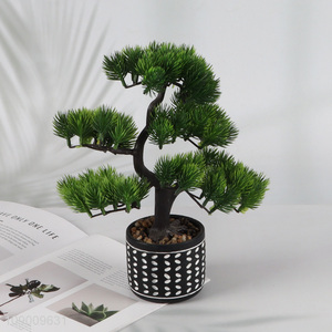 Hot items home office decor fake bonsai tree artificial potted plants