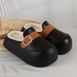 Popular products black ladies winter warm slippers non-slip slippers for sale