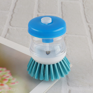 Hot Selling Dish Scrub Brush with Soap Dispener for Pans Cleaning