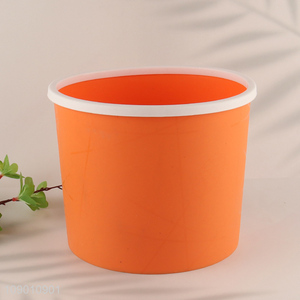 China Imports Plastic Wastebasket Trash Can with Pressure Ring for Bathroom