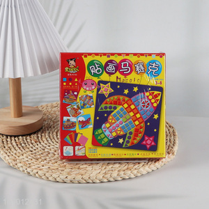 Good quality children DIY handcraft mosaic painting toy mosaic sticker toy