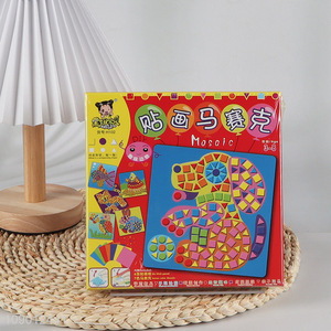 Hot products kids educational DIY handcraft mosaic sticker painting toy