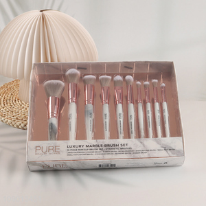 Hot selling professional 12pcs synthetic bristle makeup brush set