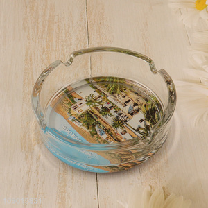 Hot Selling Round Glass Ashtray Cigarettes Holder for Indoor Outdoor