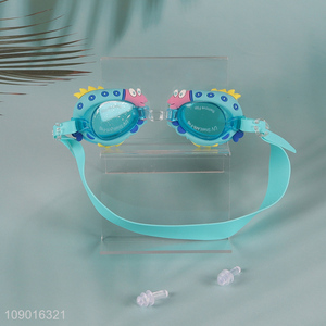 Factory supply cartoon children kids swimming glasses swimming goggles for sale