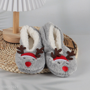 New arrival christmas series girls cartoon non-slip home slippers for winter