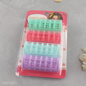 Online Wholesale 4 Pieces Plastic Hair Roller Set Plastic Hair Curler Set