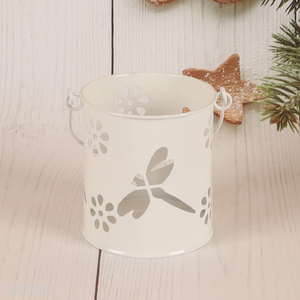 Best sale white home decoration hanging metal candle holder wholesale