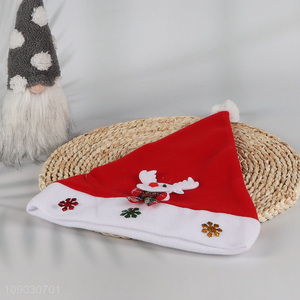 Top selling holiday supplies winter red Christmas hat wholesale