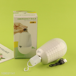 Yiwu market portable professional 15W hanging emergency bulb for sale