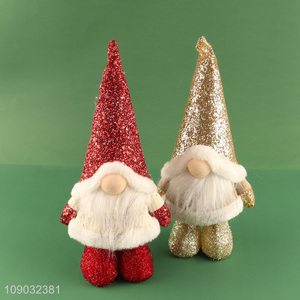 China supplier multicolor Christmas ornaments Christmas long bearded gnome doll for decoration