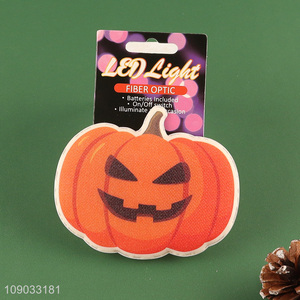 Hot products pumpkin shape Halloween decoration sticker fiber optic led lights