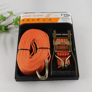 Top selling 2inch 10m ratchet tie cargo lashing straps wholesale