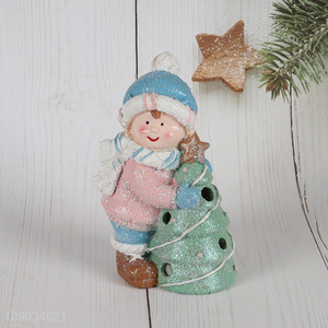 Hot Sale Christmas Resin Figurines Christmas Statues Christmas Home Ornaments