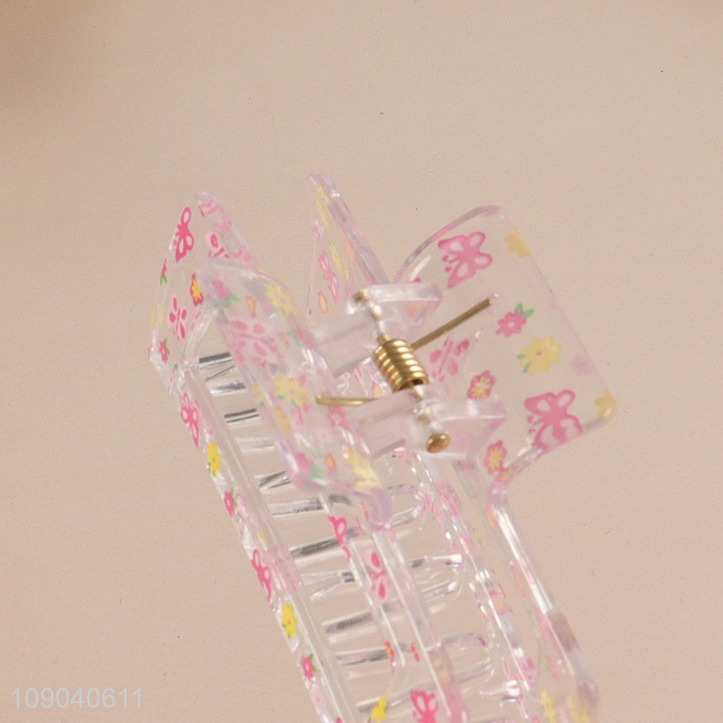 Good Quality Clear Plastic Hair Claw Clips Women Girls Hair Accessories