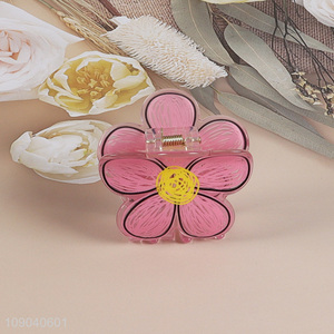 China Imports Medium Flower Hair Clips Hair Claw Clips for Thin Thick Hair