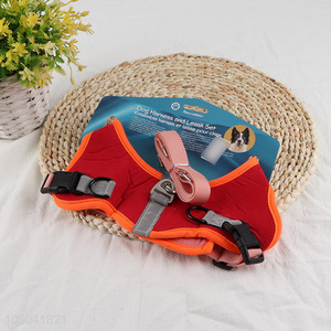 Wholesale Pet Supplies Adjustable Pet <em>Dog</em> Harness and <em>Collar</em> Set